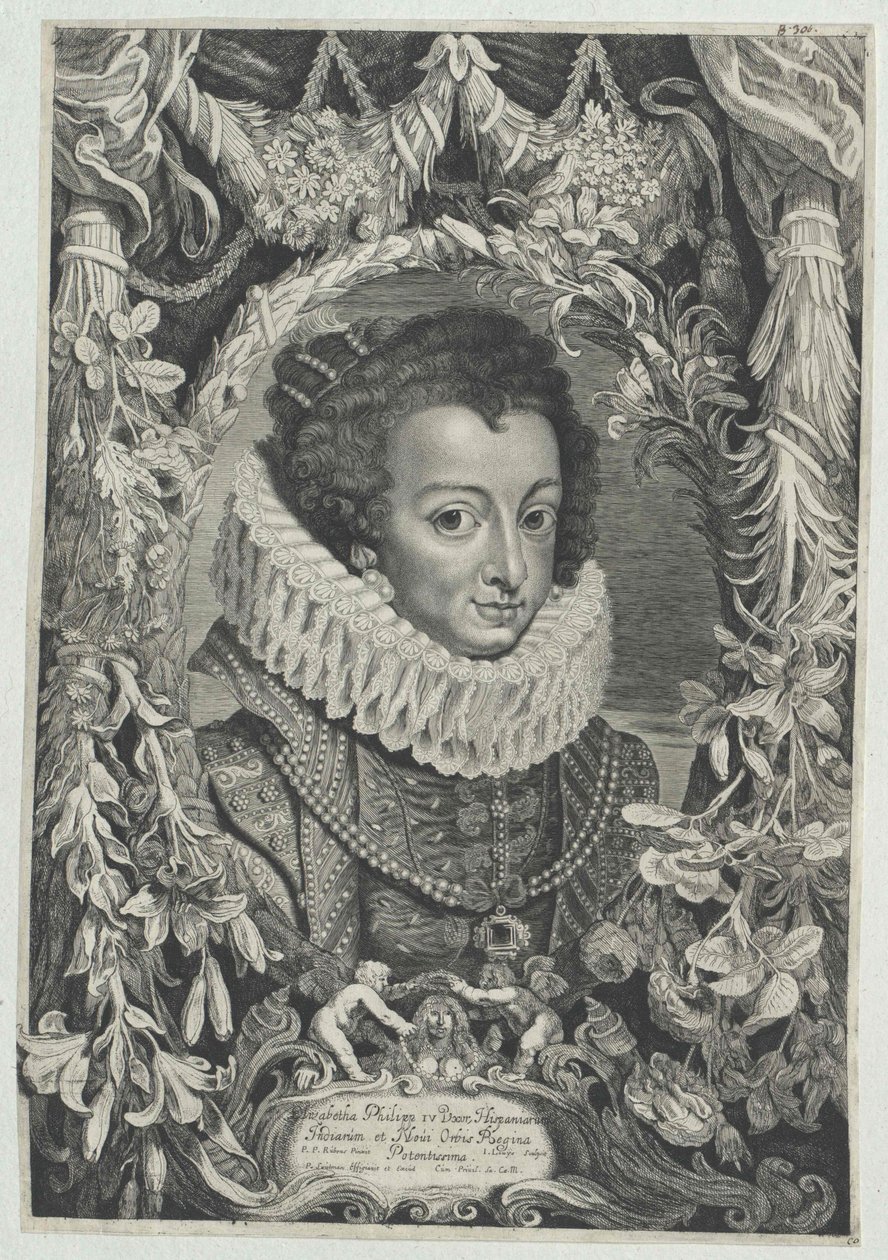Prinsesse af Frankrig Elisabeth (print) af Artist Unknown