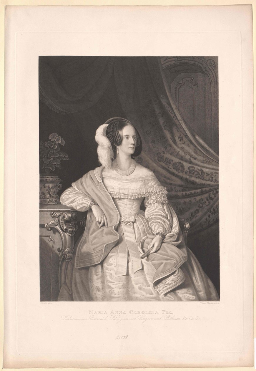 Prinsesse af Savoyen-Sardinien Maria Anna af Artist Unknown