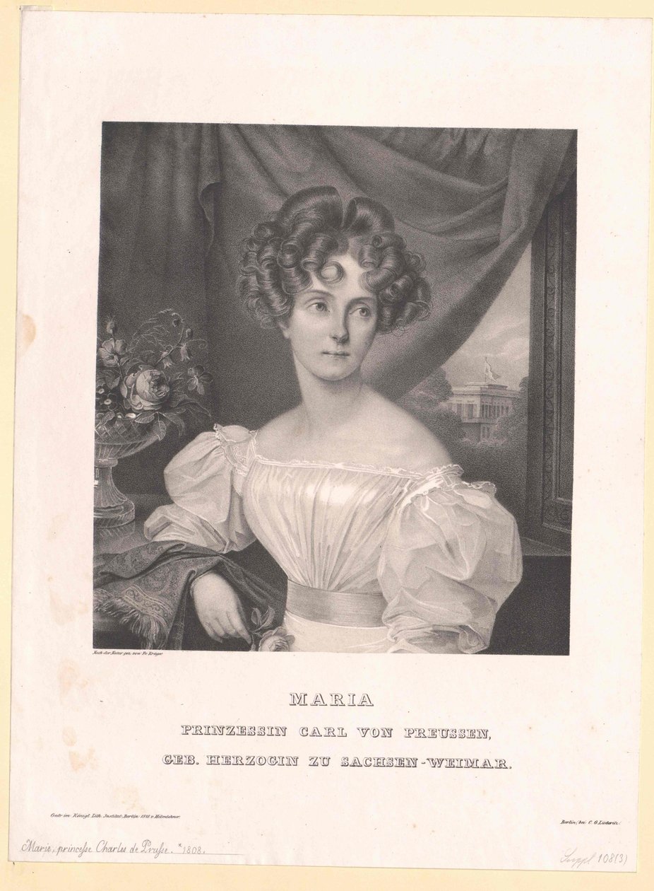 Prinsesse af Sachsen-Weimar Eisenach Maria af Artist Unknown