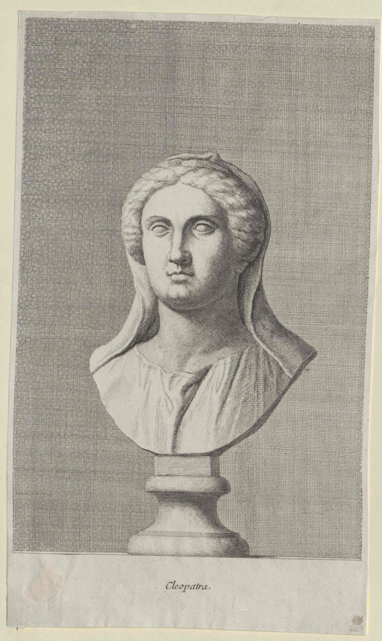 Egyptens dronning Kleopatra VII (tryk) af Artist Unknown