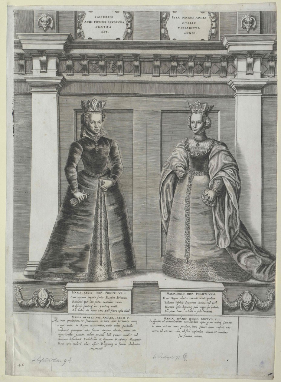 Dronning af England Mary I af Artist Unknown