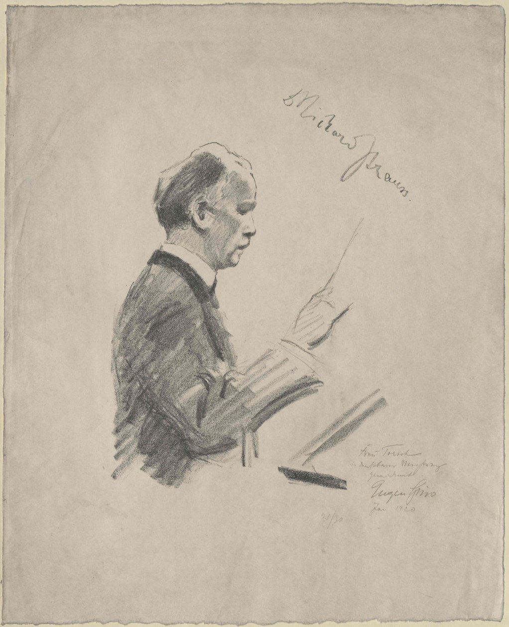 Richard Strauss af Artist Unknown