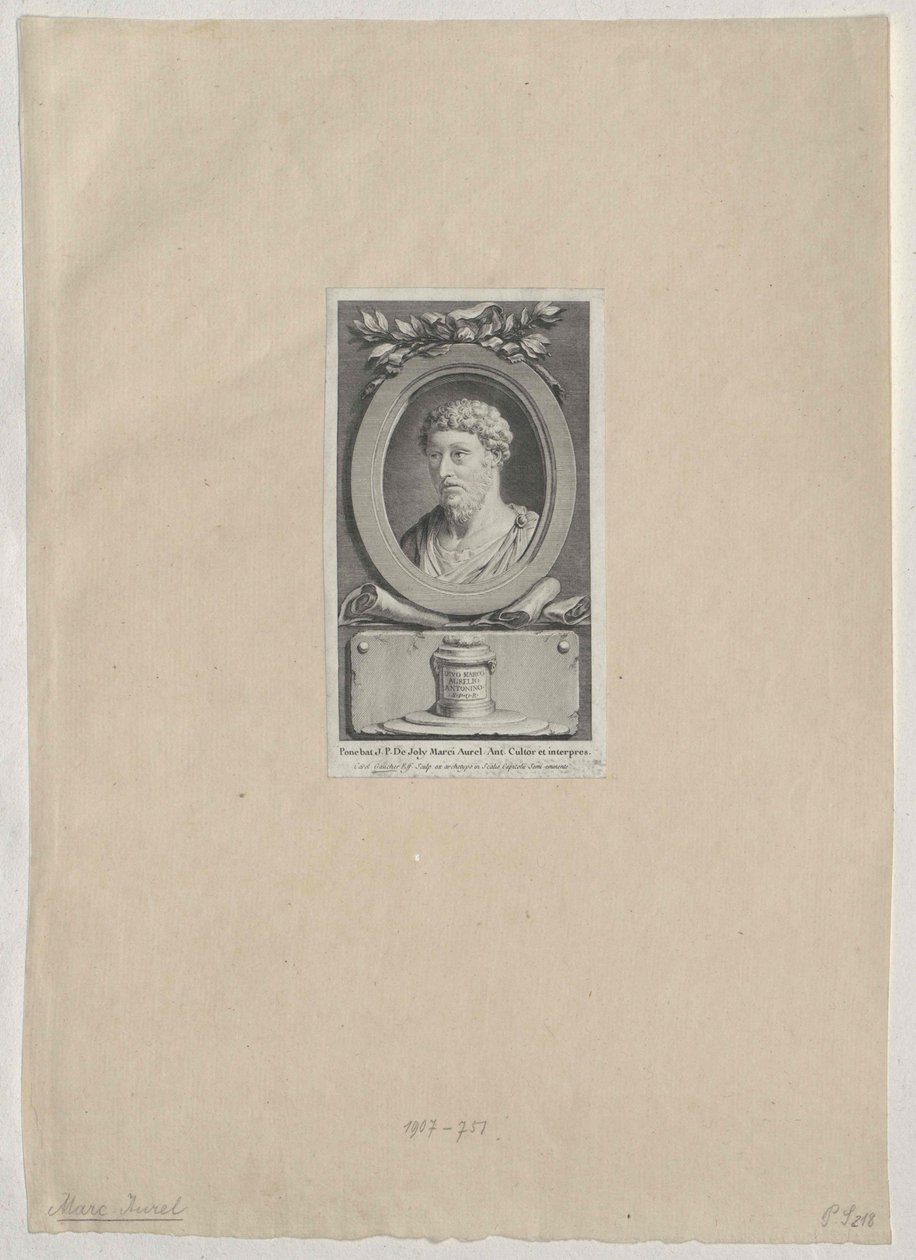 Den romerske kejser Mark Aurelius af Artist Unknown