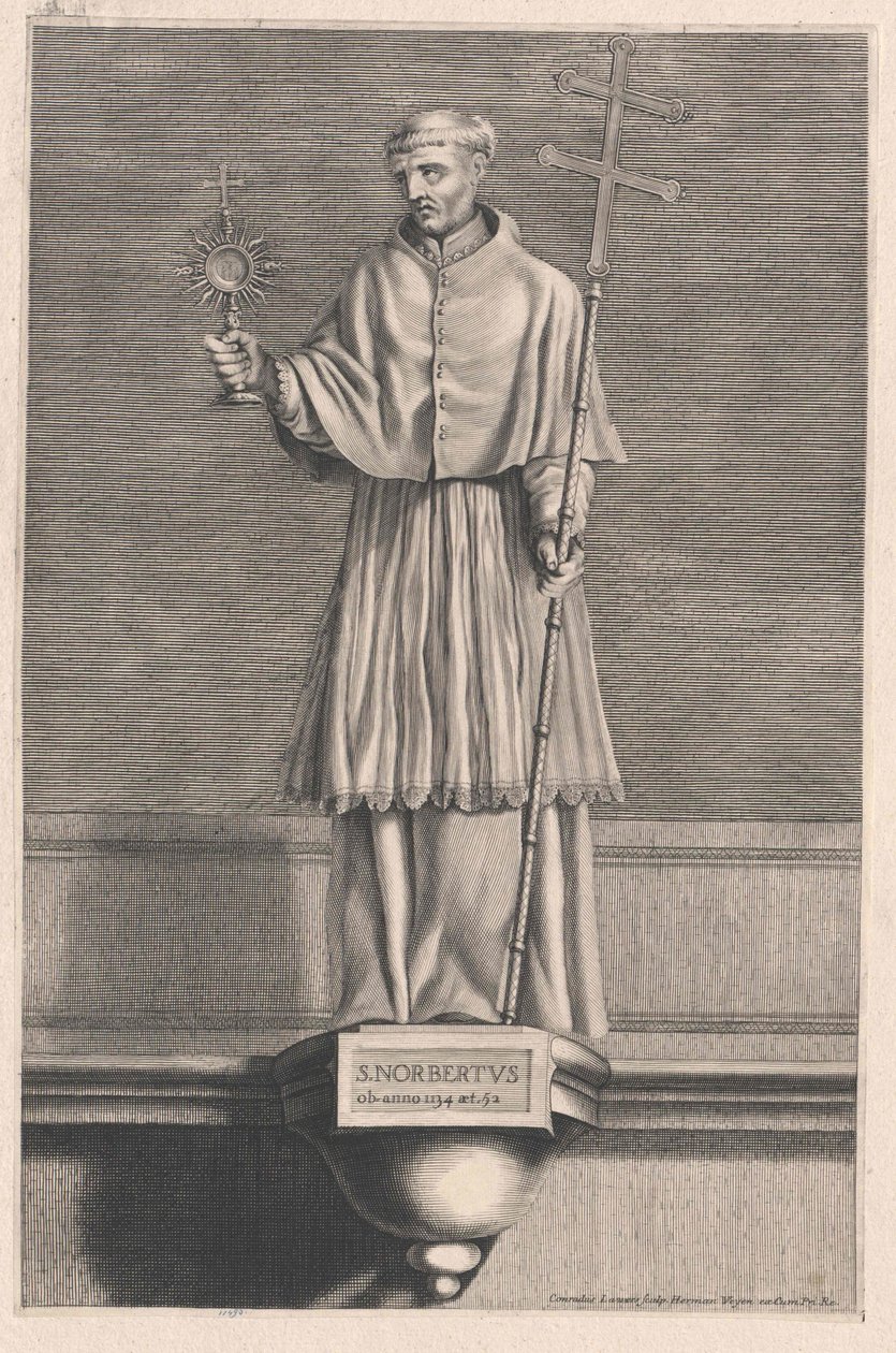 Sankt Norbert af Xanten af Artist Unknown