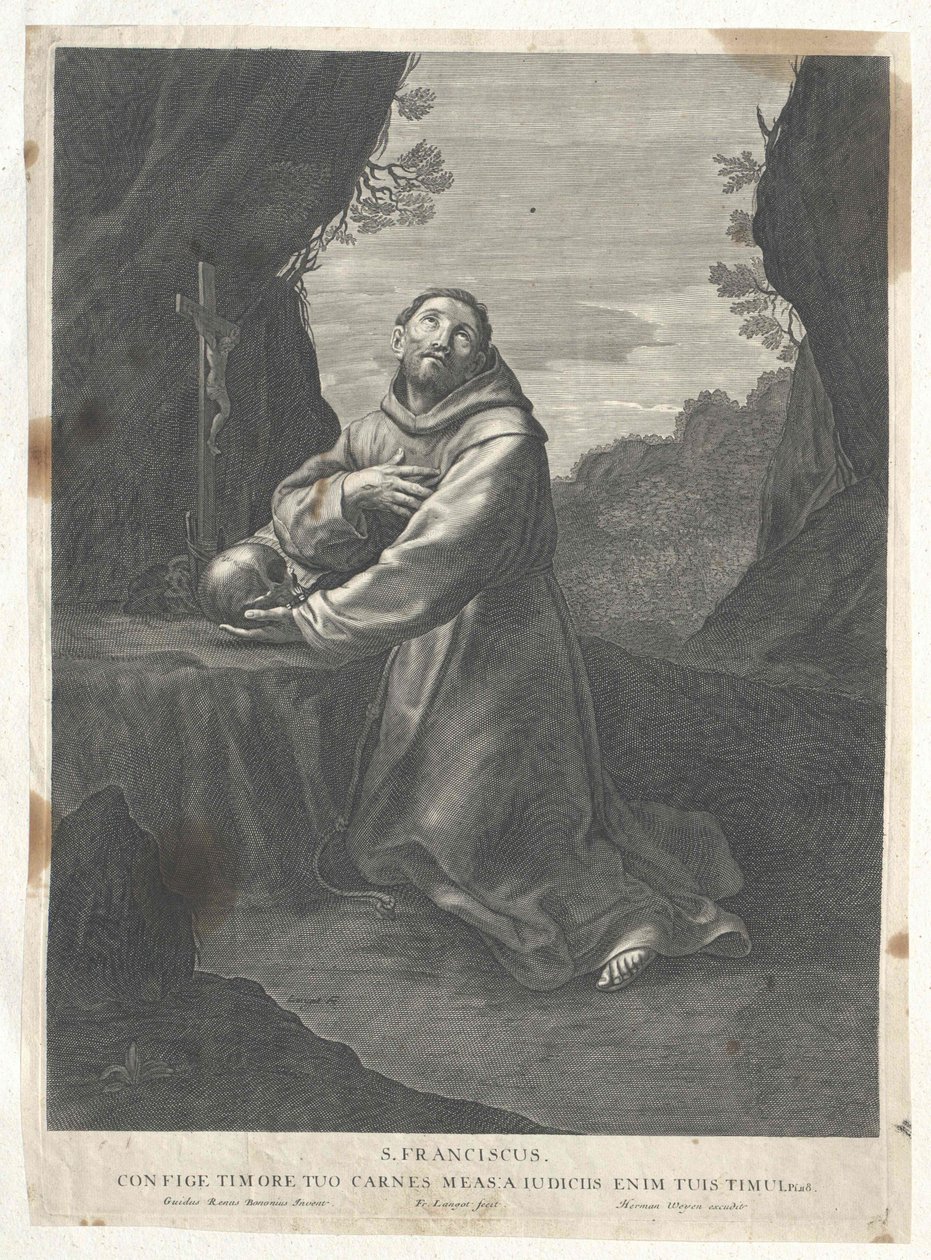 Den hellige Frans af Assisi af Artist Unknown