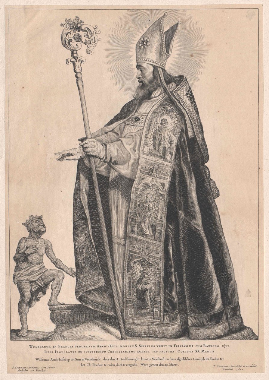 Sankt Wulfram af ældre dato af Artist Unknown