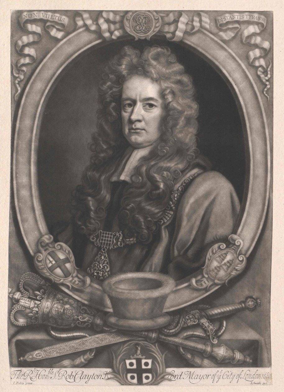 Sir Robert Clayton (tryk) af Artist Unknown