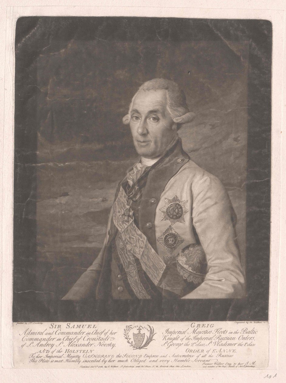 Sir Samuel Greig af Artist Unknown