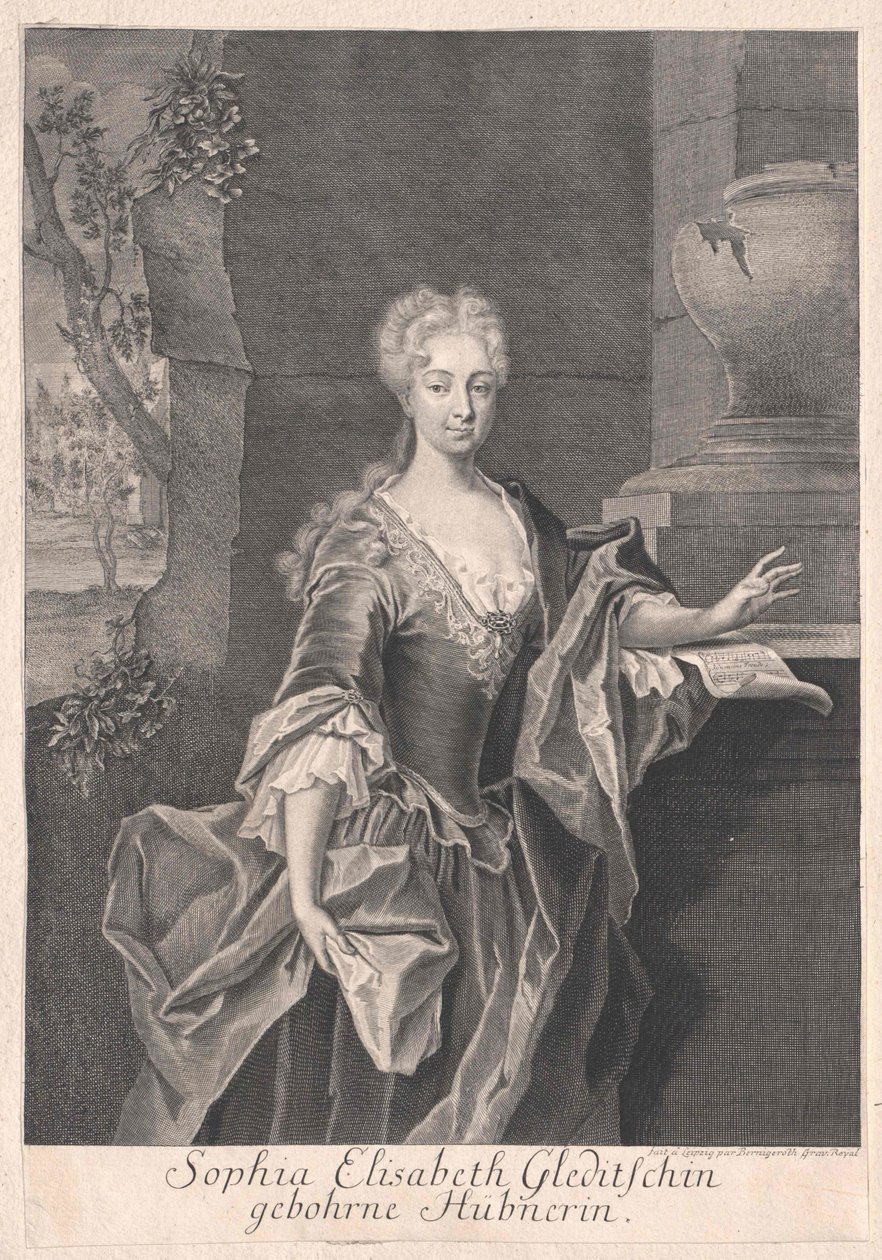 Sophia Elisabeth Huebner af Artist Unknown