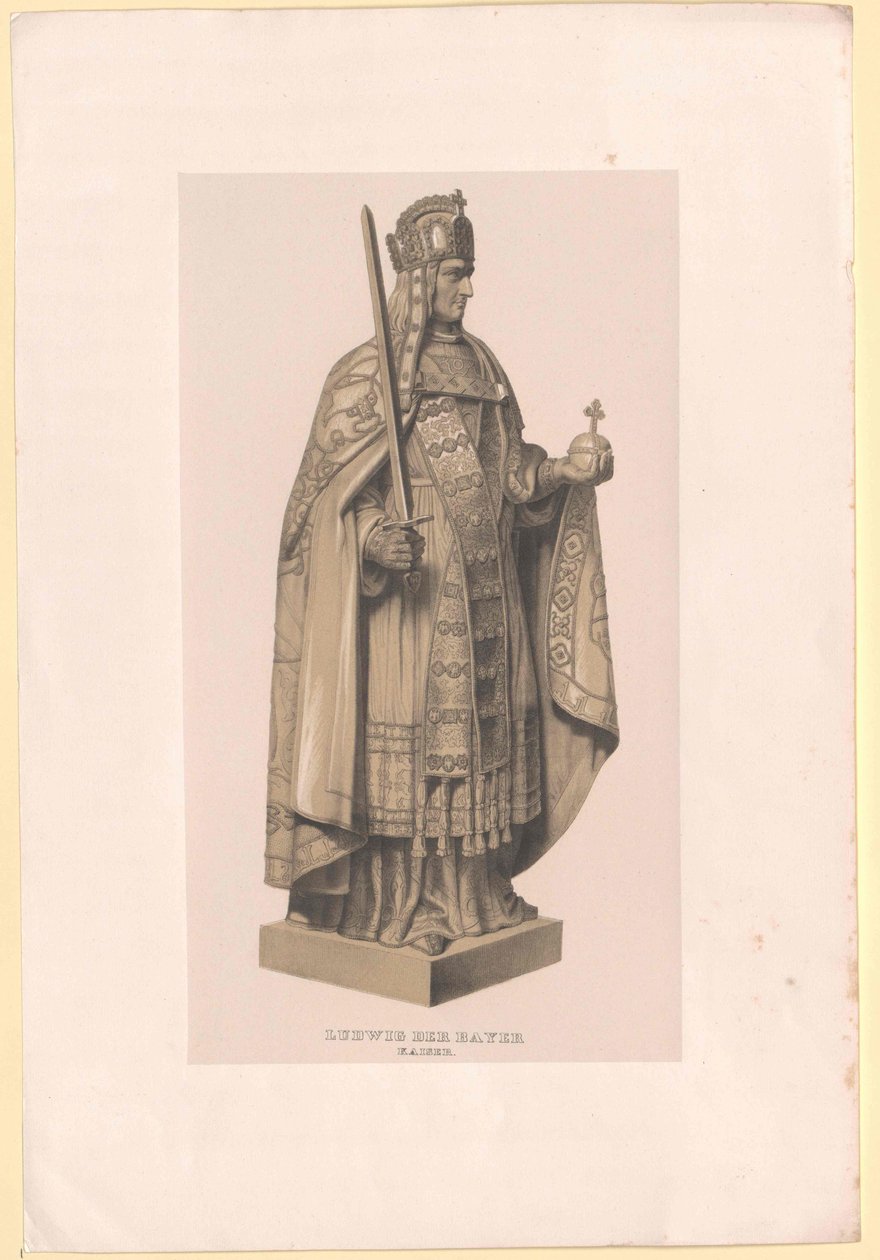 Den bayerske kejser Louis IV af Artist Unknown