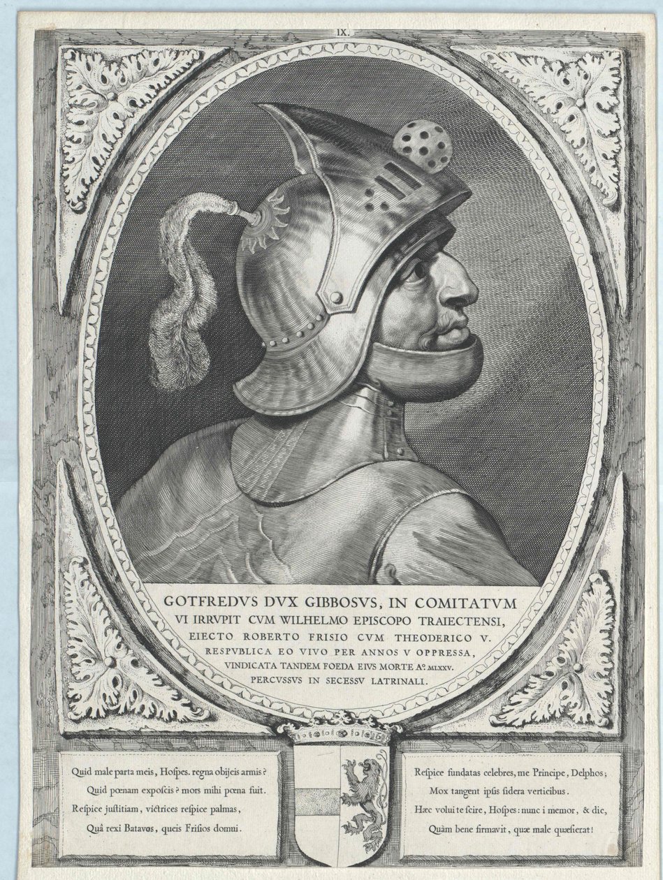 Den pukkelryggede Gottfried ] (skriv ud) af Artist Unknown