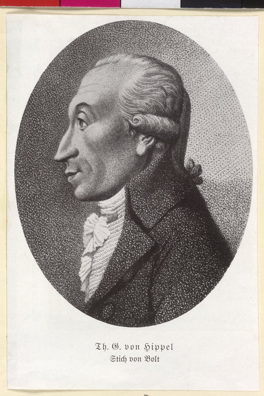Theodor Gottlieb von Hippel af Artist Unknown
