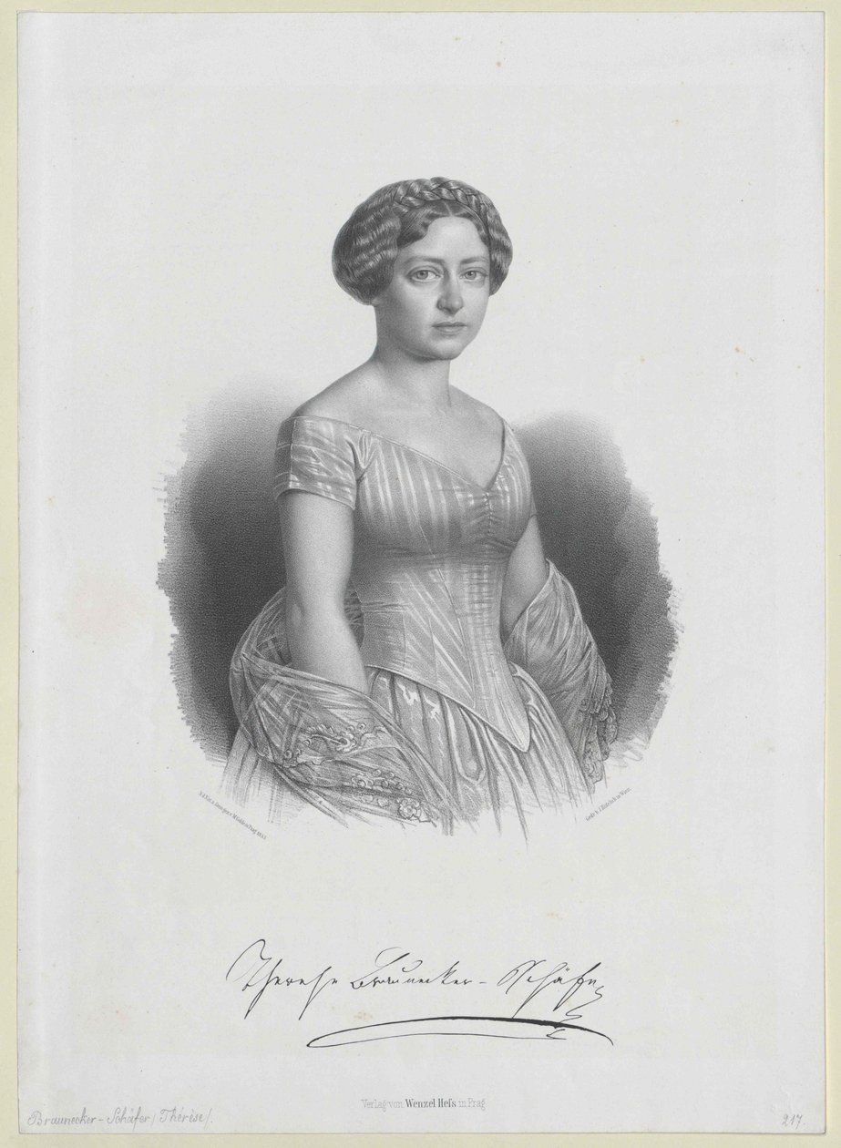 Therese Schaefer af Artist Unknown