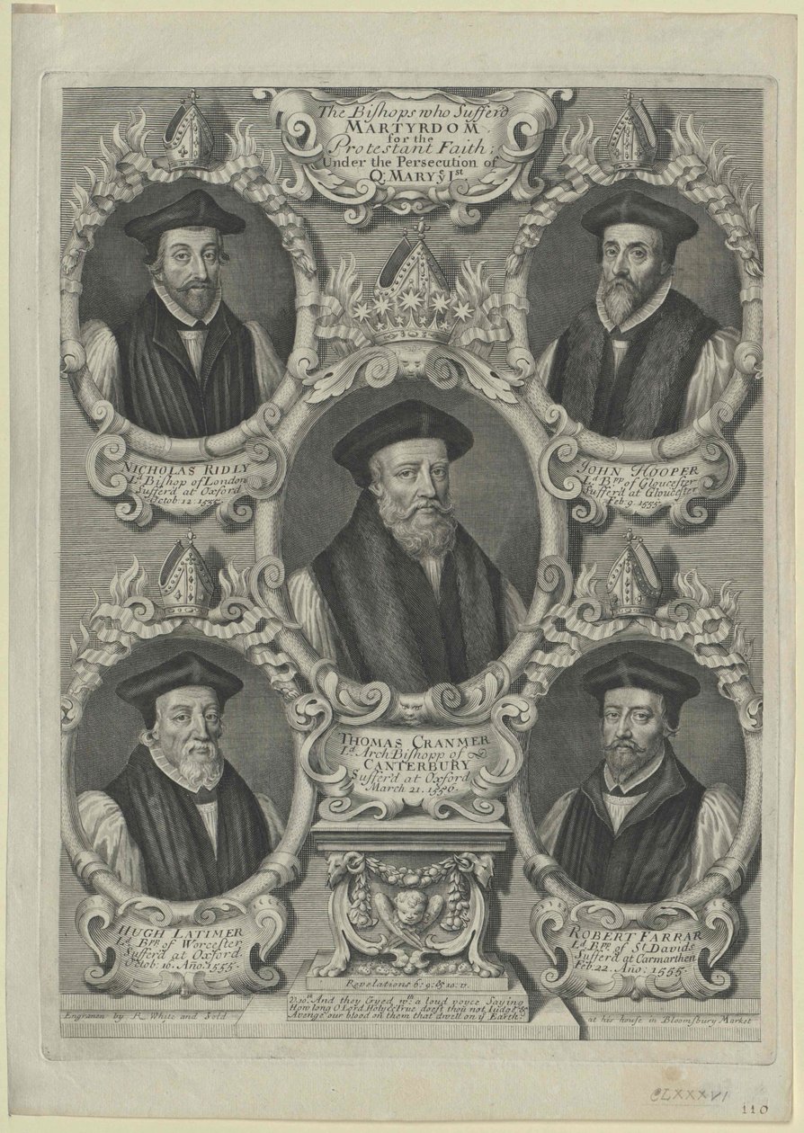 Thomas Cranmer (print) af Artist Unknown