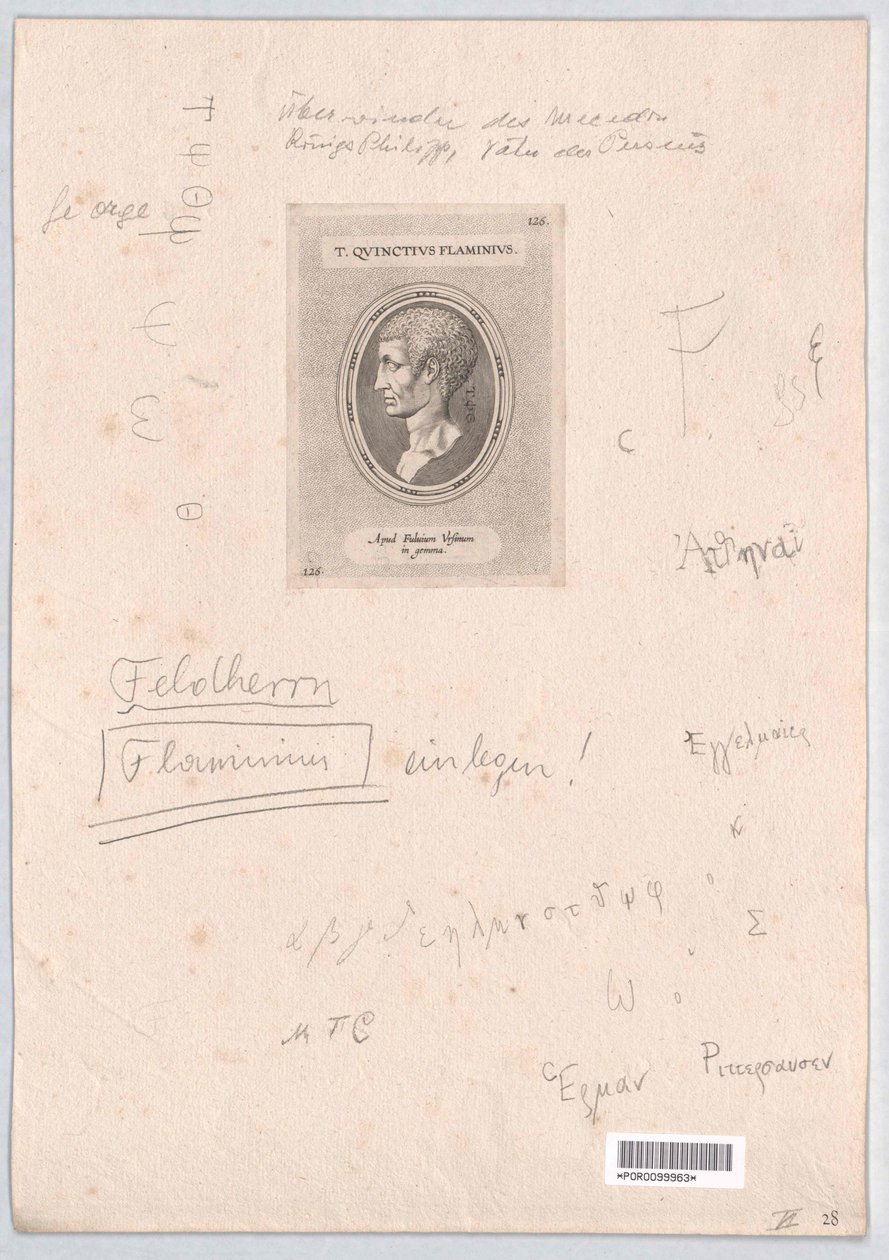 Titus Quinctius Flaminius (tryk) af Artist Unknown