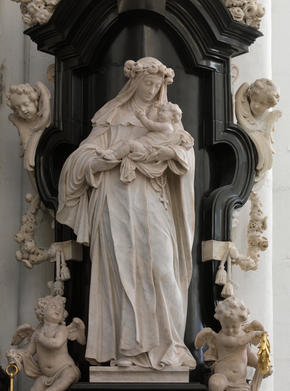 Sankt Rosa af Lima (marmor) af Artus I Quellinus