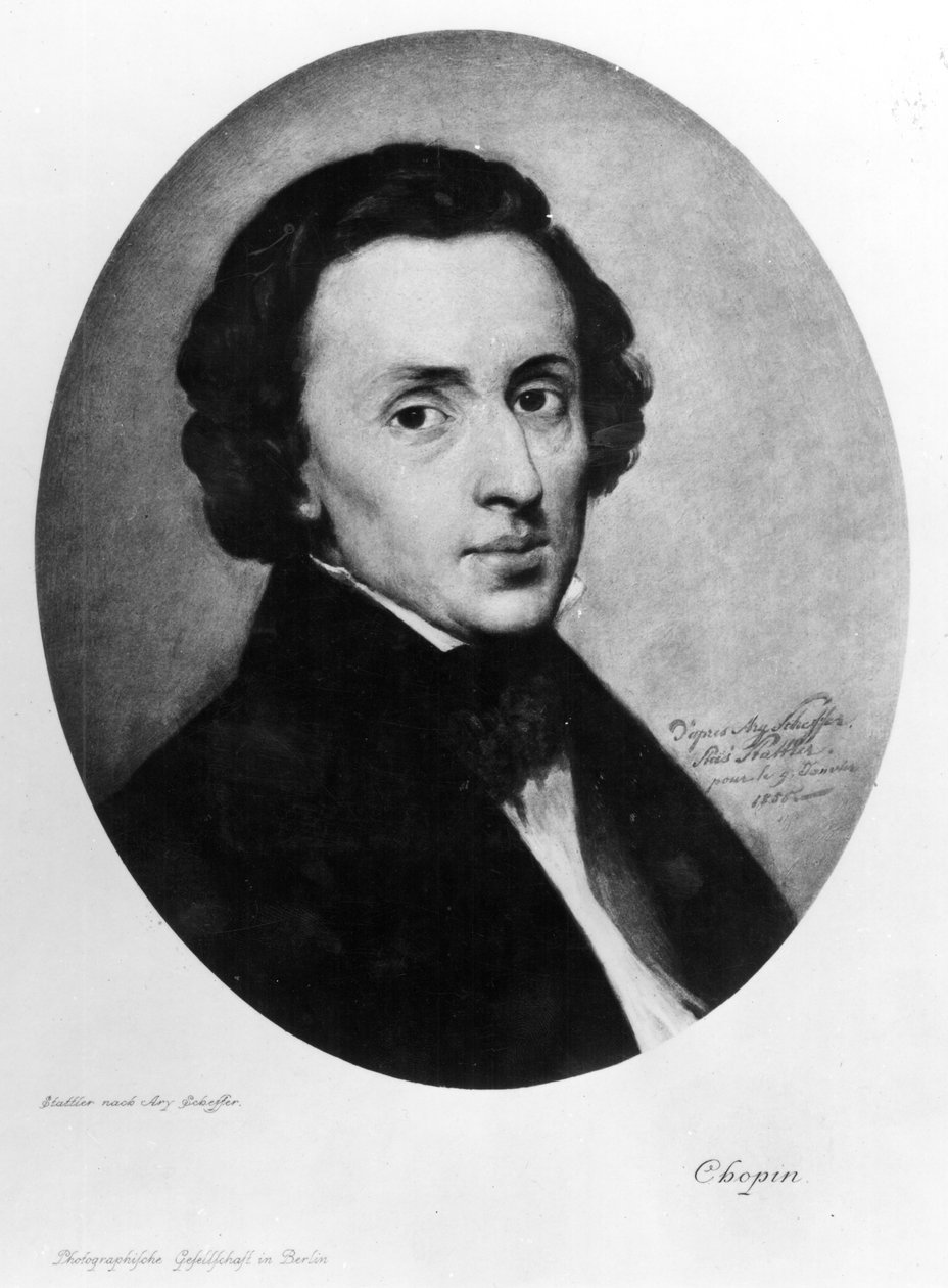 Chopin, 1858 (gouache) af Ary Scheffer