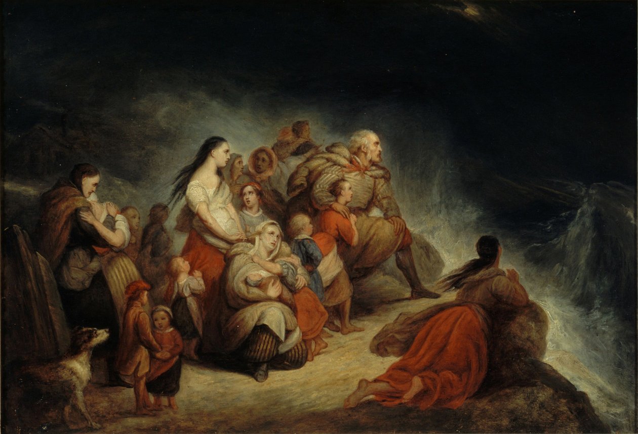 Stormen, ca 1820. af Ary Scheffer