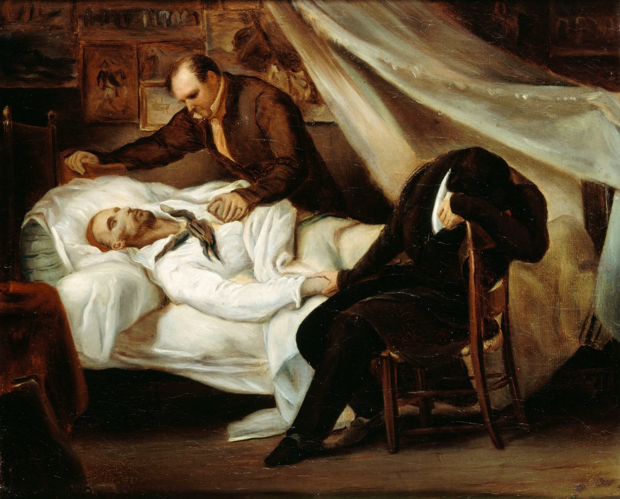 Théodore Géricaults død, 1824. af Ary Scheffer