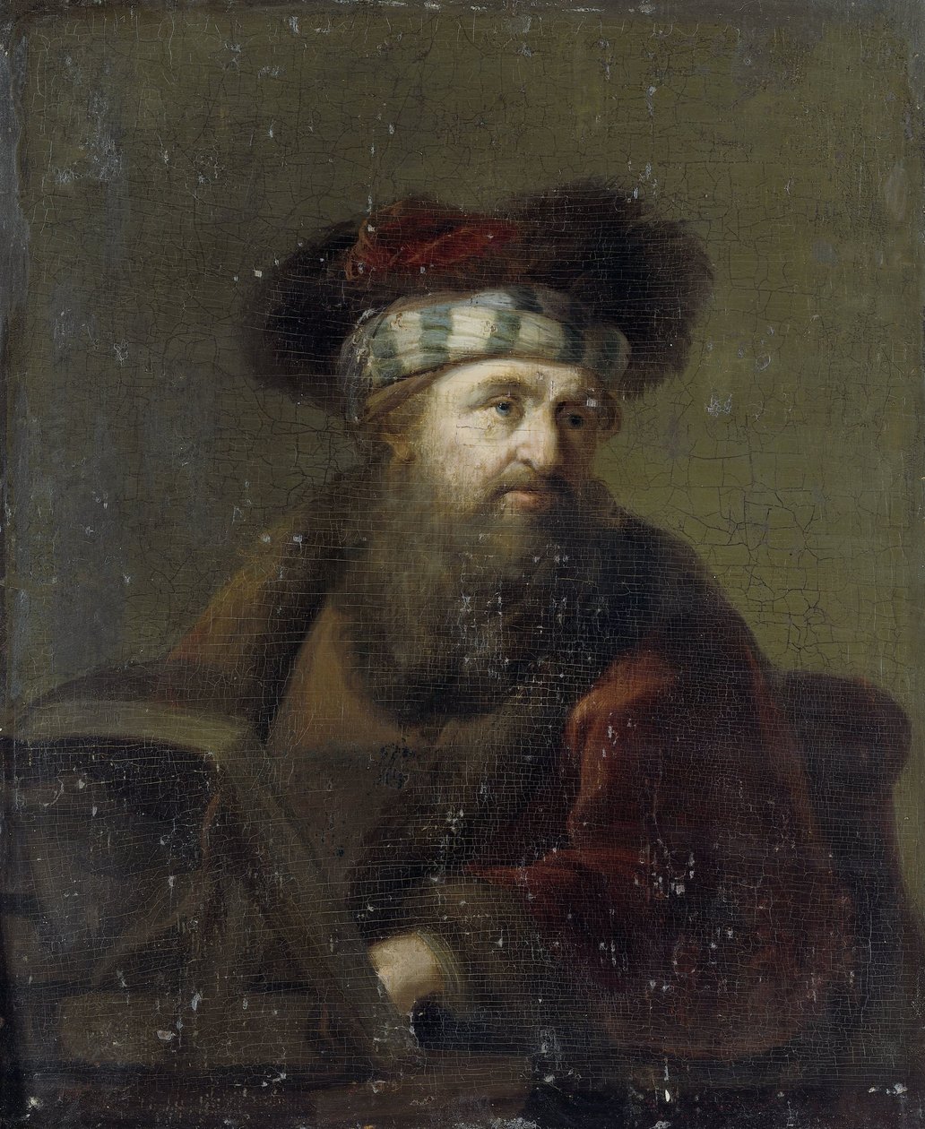 Portræt af en rabbiner af Ary de Vois (after)