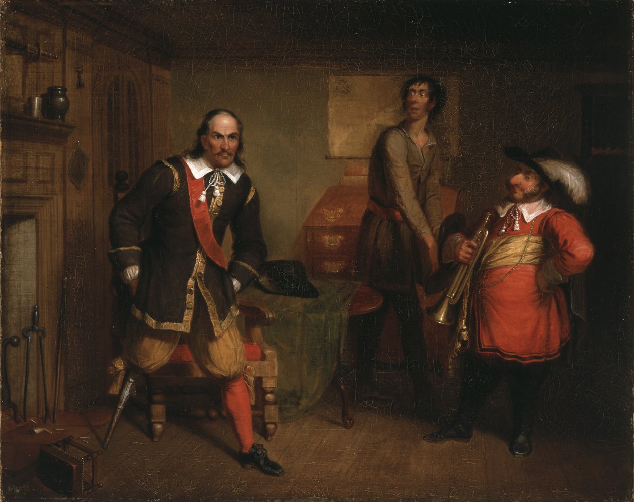 Peter Stuyvesant (1592-1672) og trompetisten, 1835 af Asher Brown Durand