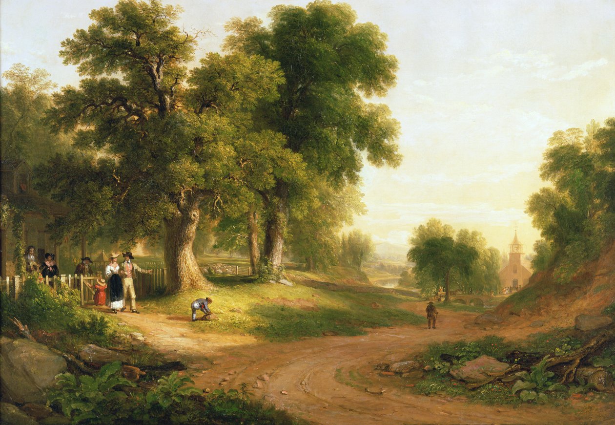 Søndag morgen, 1839 af Asher Brown Durand