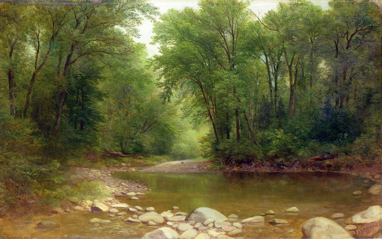 A Catskill Stream, 1867 af Asher Brown Durand