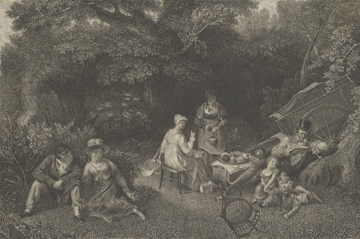 Gipseying Party, ca. 1830. af Asher Brown Durand