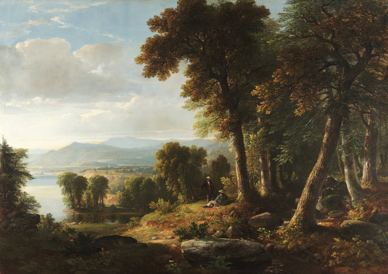 Landskab, 1850 af Asher Brown Durand