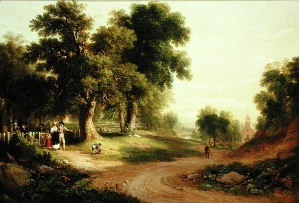 Søndag Morgen (olie på lærred) af Asher Brown Durand