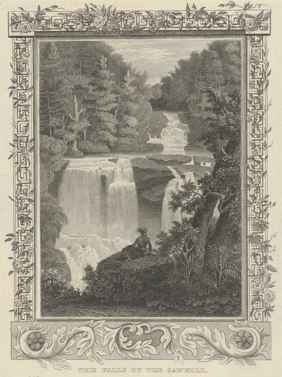 The Falls of the Sawkill, 1830. af Asher Brown Durand