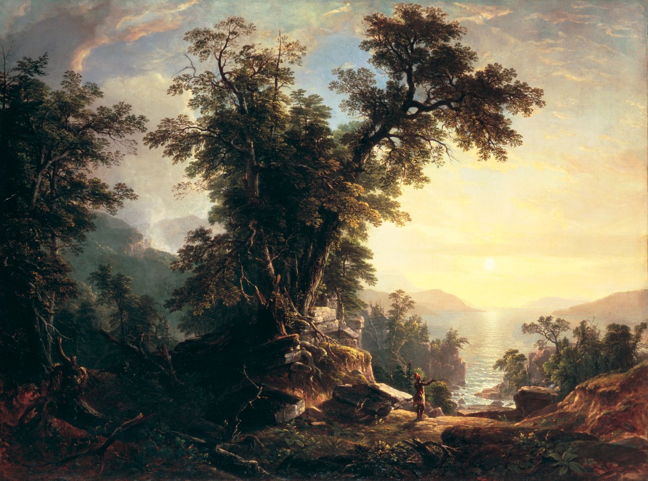 Indianernes Vesper, 1847 af Asher Brown Durand