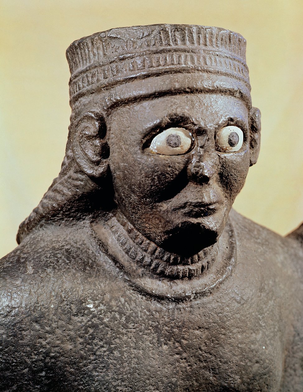 Dronning Ishtar, kone til kong Hadad, fra Tell Halaf, Syrien, 2900-1350 f.Kr. af Assyrian School