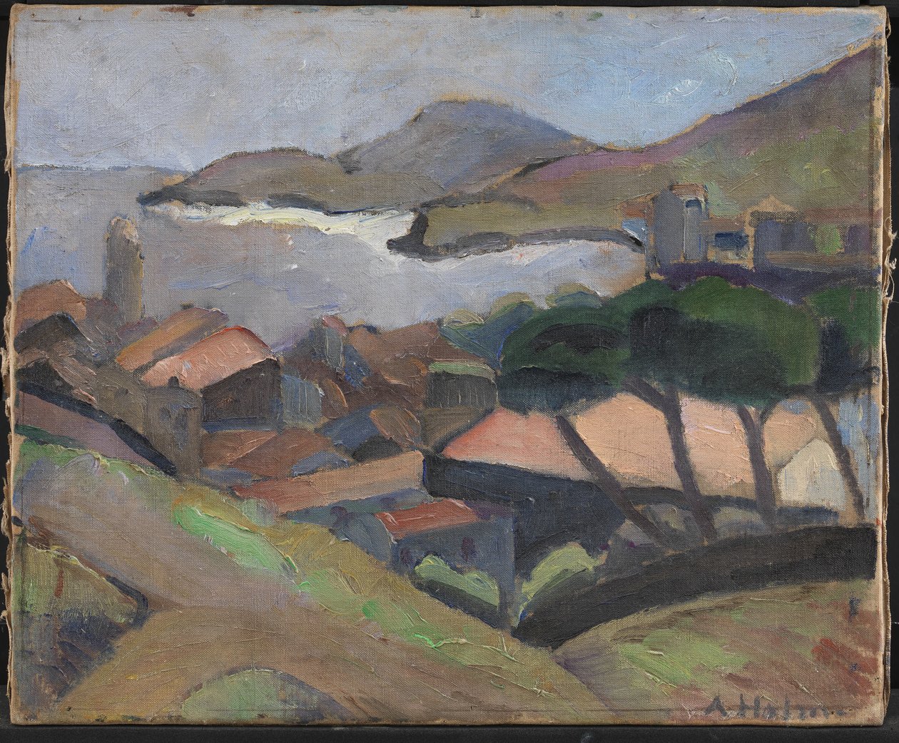 Udsigt over Collioure af Astrid Holm