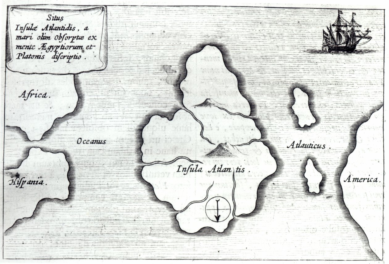 Kort over Atlantis, fra 