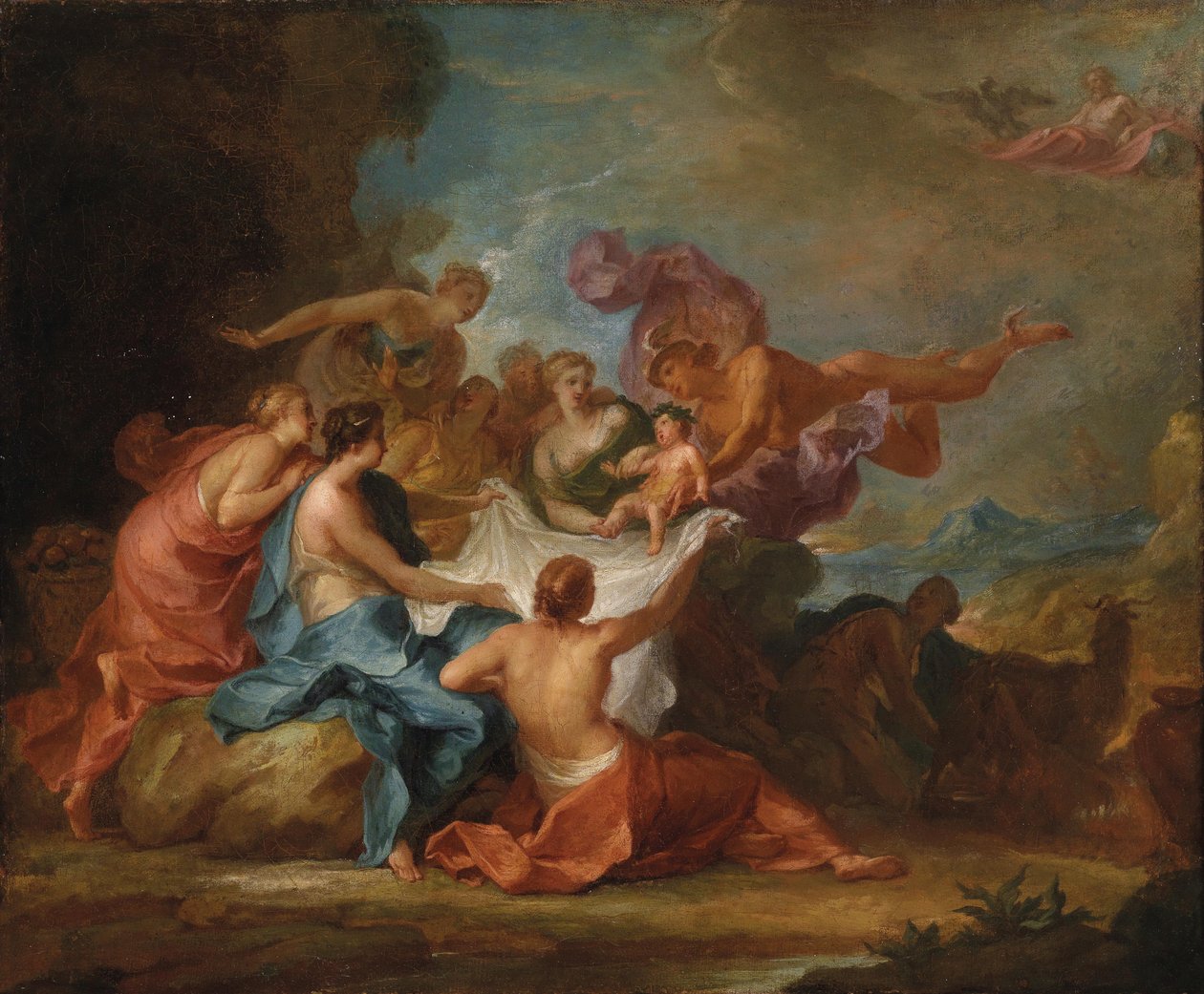 Allegori om opdragelsen af ​​Jupiter -drengen blandt nymferne i Ida -bjergene af Abraham Jansz. van Diepenbeeck