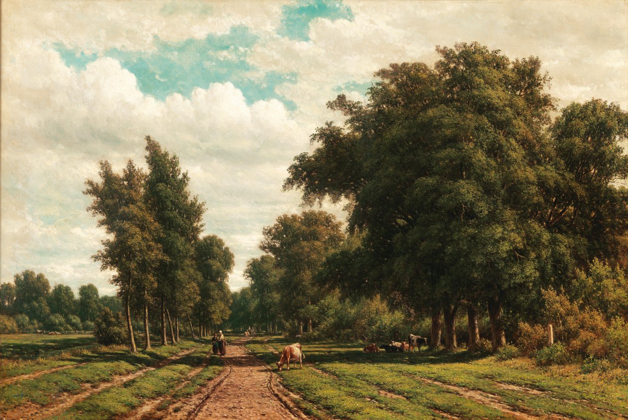 En sommerdag i Normandiet af Attributed to Mikhail Clodt