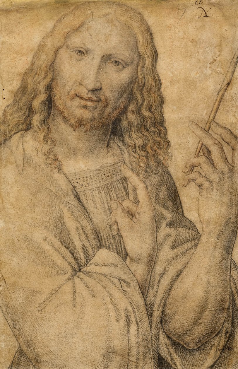 Den hellige Johannes Døberen af attributed to Jacopo de