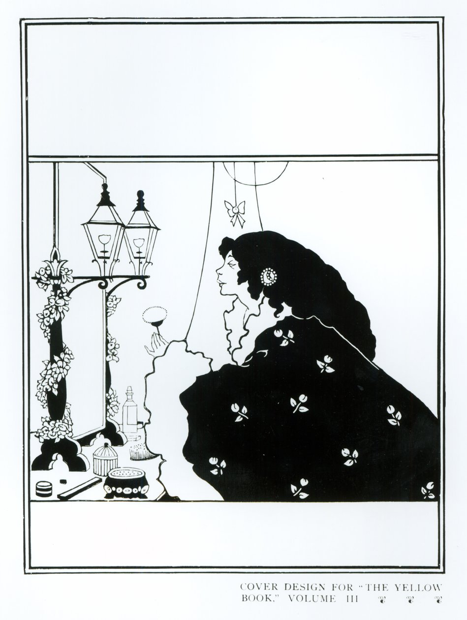 Omslag til "Den gule bog", bind III, ca. 1894 af Aubrey Beardsley