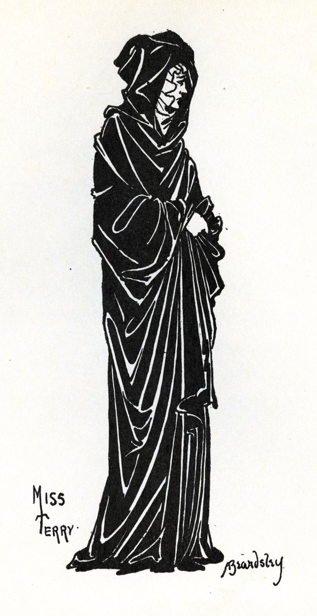 Ellen Terry som Rosamund de Clifford i en produktion på Lyceum Theatre, London, af det poetiske drama 