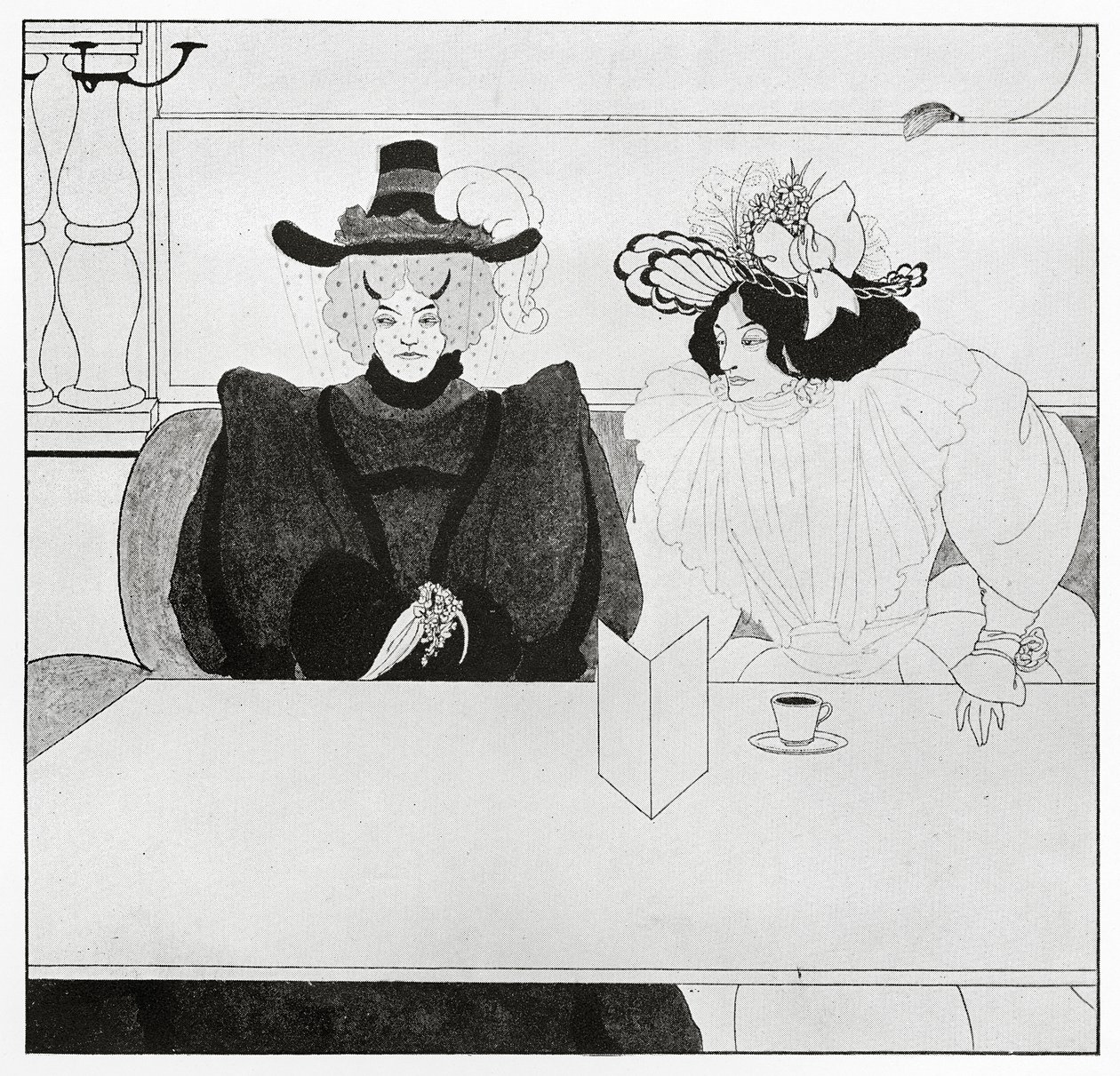 Sort kaffe, 1895 af Aubrey Beardsley