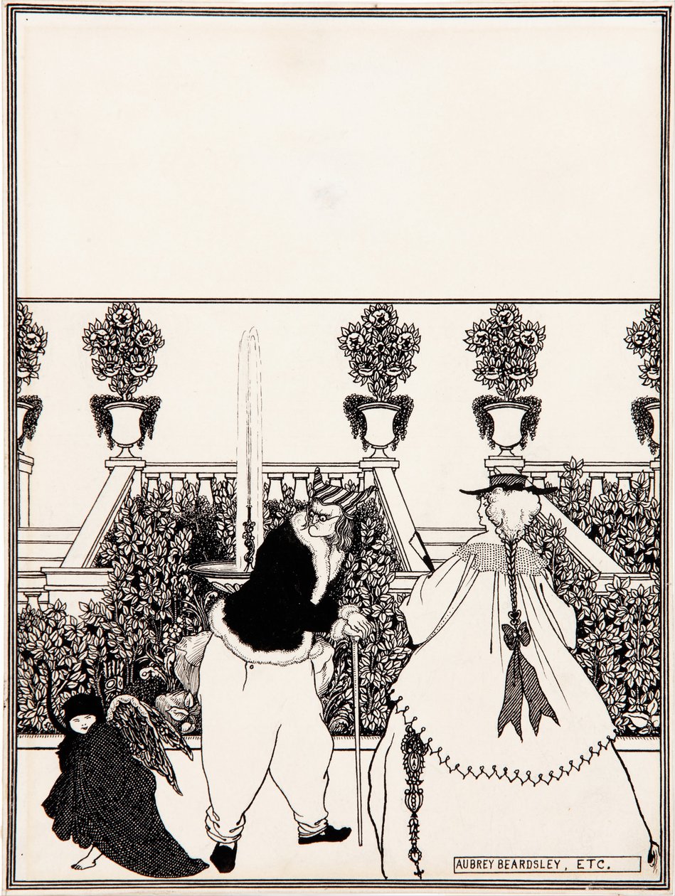 Omslagsdesign til The Savoy, 1896 af Aubrey Beardsley