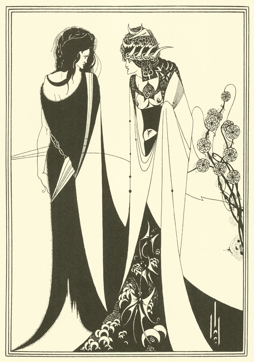 John og Salome af Aubrey Beardsley