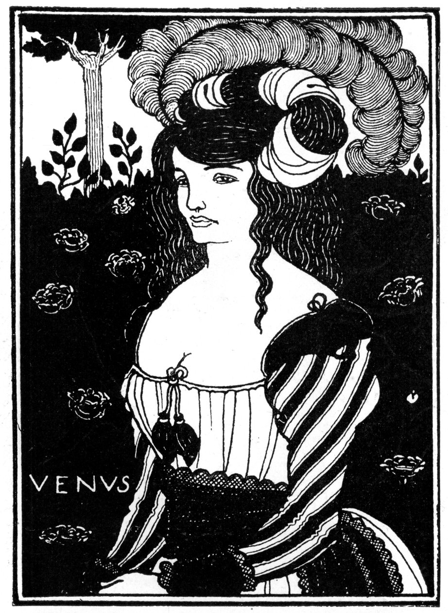 Portræt af en kvinde, 1898. af Aubrey Beardsley