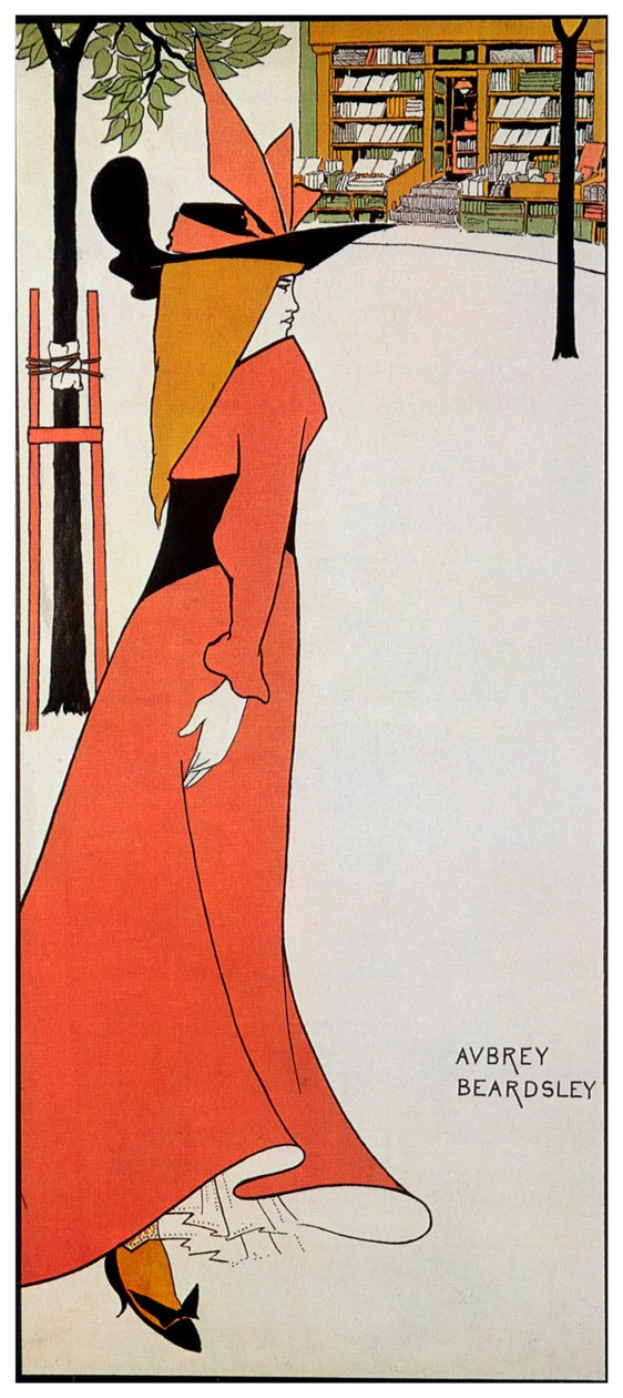 Pseudonym- og Antonymbibliotekerne, 1895 af Aubrey Beardsley