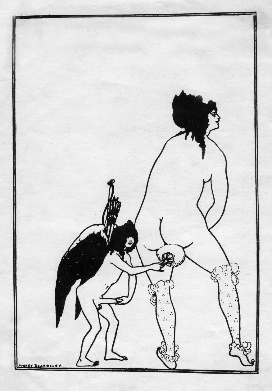 Lampitos toilet, 1896. af Aubrey Beardsley
