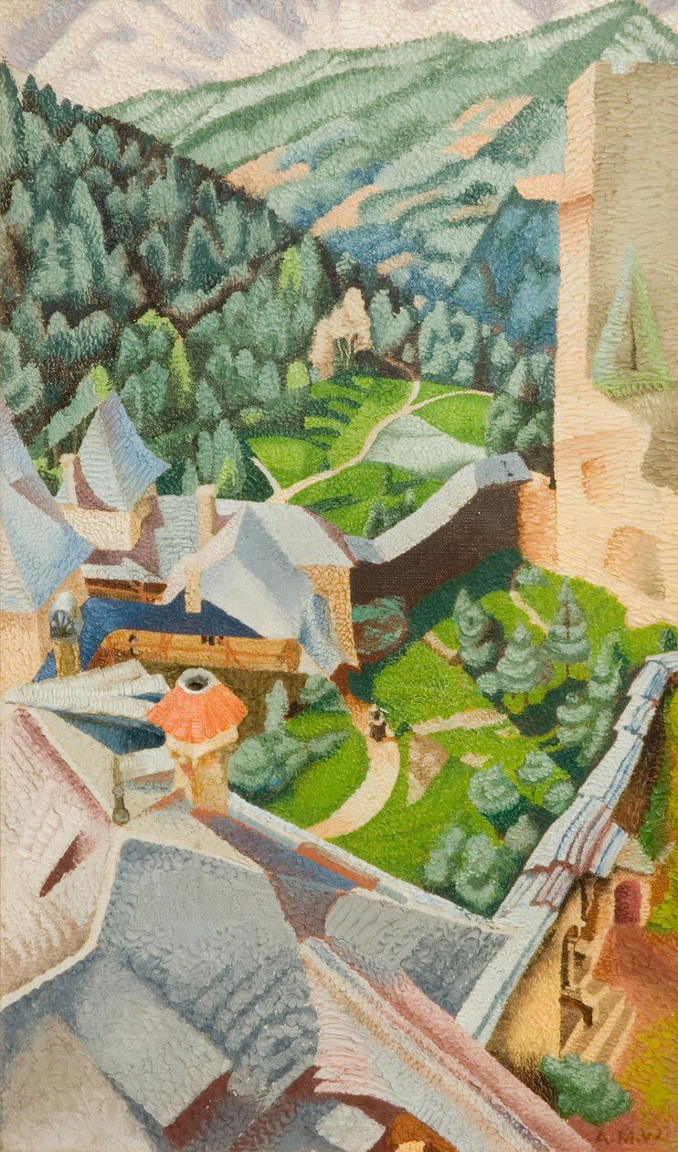 Burg, mørkegrøn, 1940. af Audrey Weber