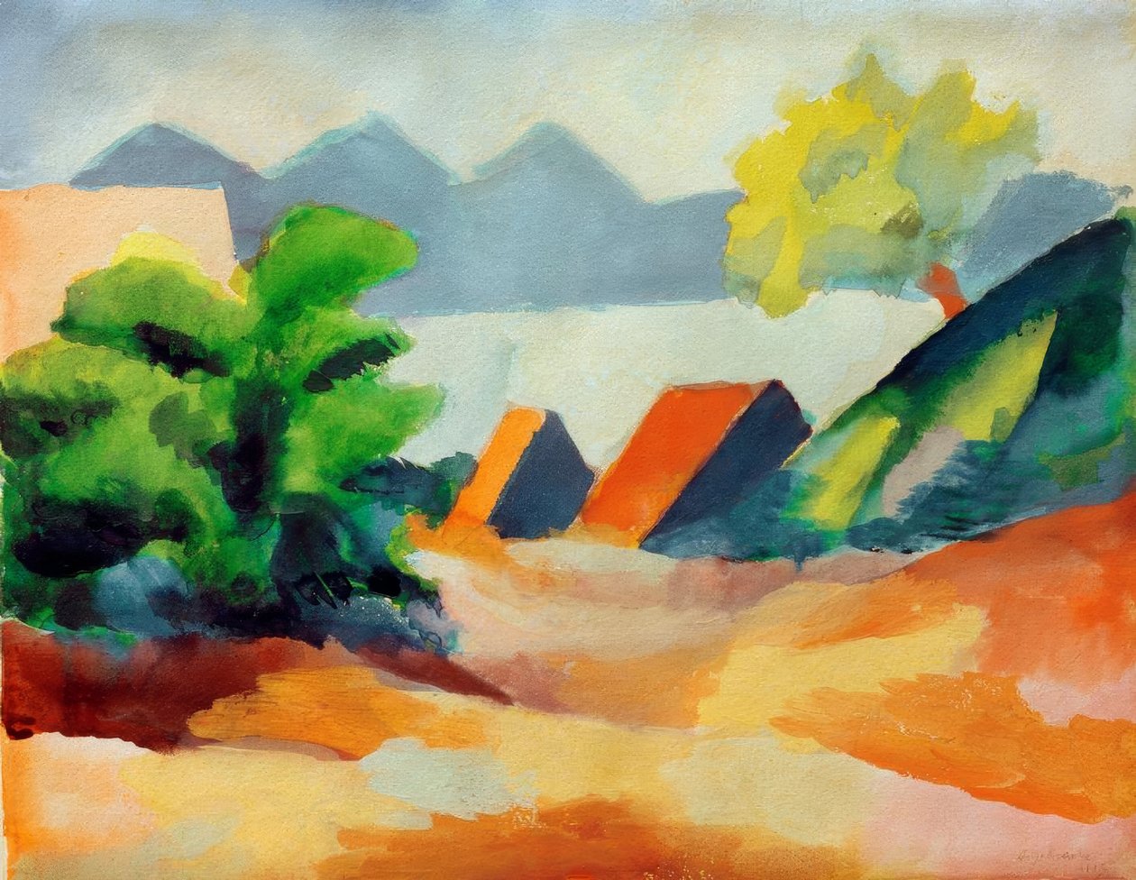 Am Thuner See I af August Macke