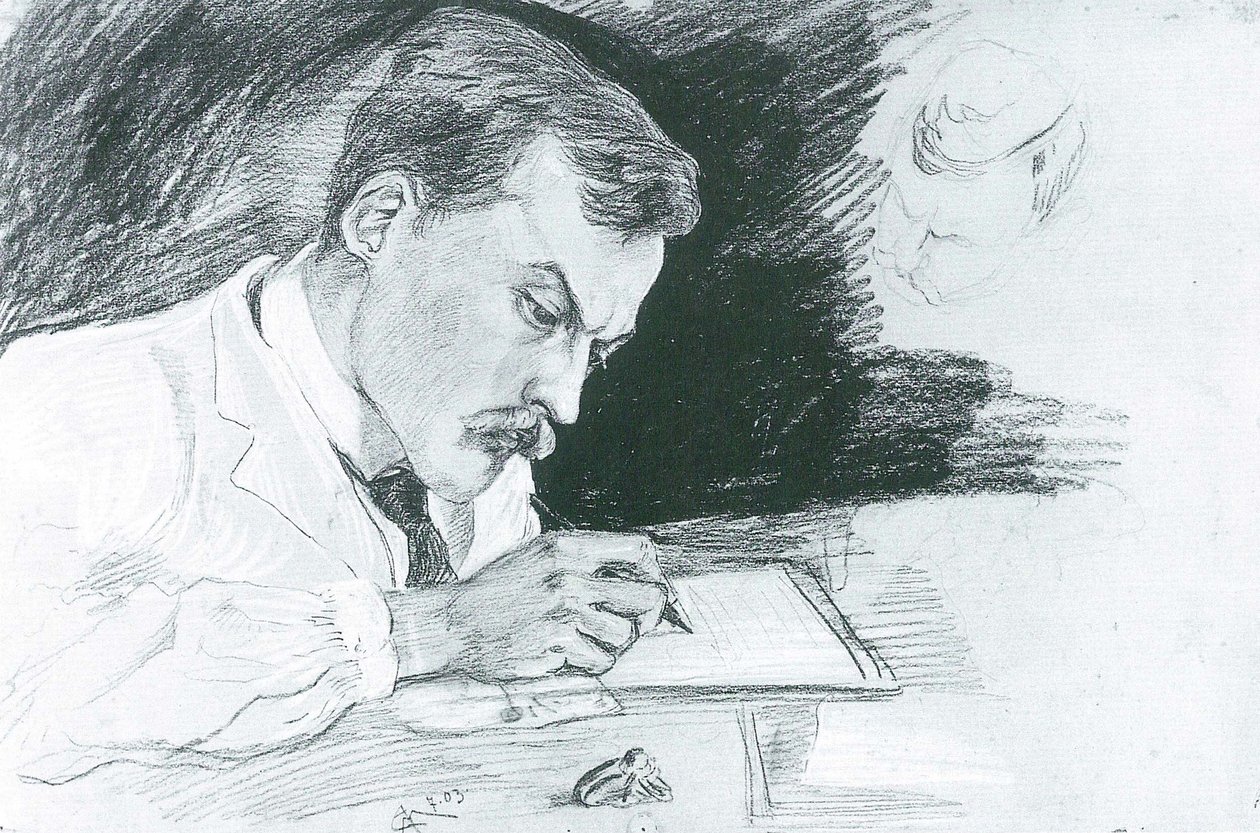 Portræt af Dr. Ludwig Deubner af August Macke