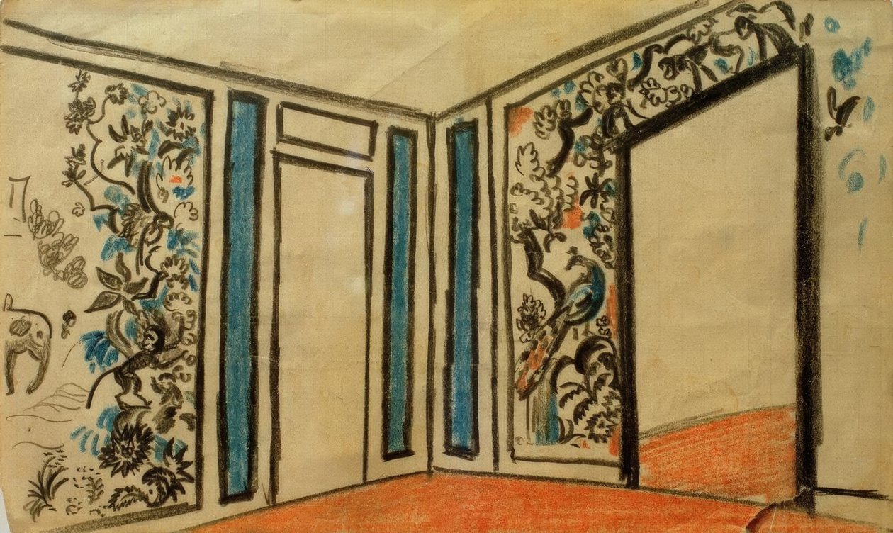 Design til Teesalon Worringer af August Macke